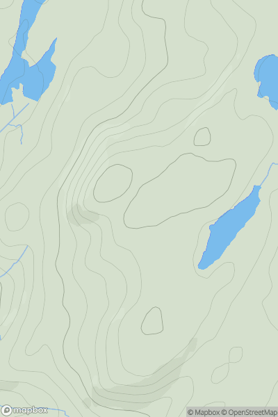 Thumbnail image for Cruach nan Cuilean [Knapdale and Kintyre] [NR804874] showing contour plot for surrounding peak